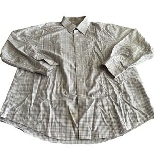 Nordstrom Long Sleeve Buton‎ Up Shirt Men's Size 17 Traditional Fit Wrinkle-Free